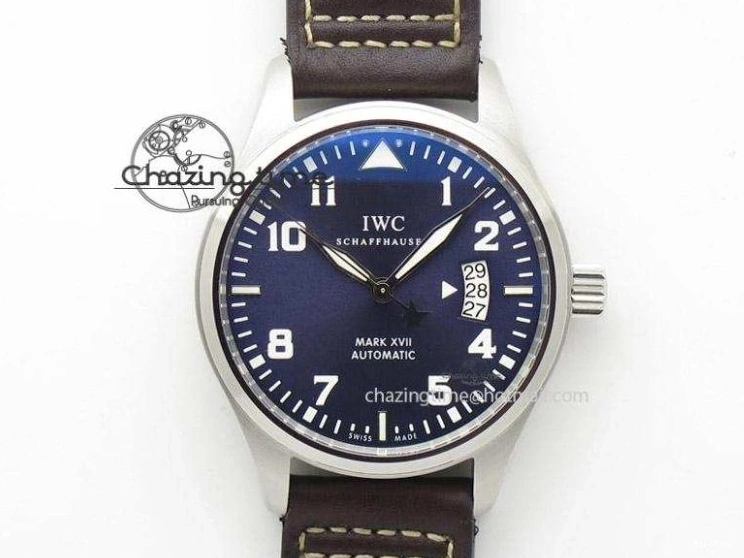 MIROTIME 0321 Pilot Chrono IW377726 ZF 1:1 Best Edition Green Dial on Brown Leather Strap A Trendsetting 7125